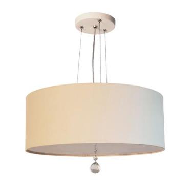 Imagem de Lustre Pendente Com Cristal Cúpula Cru 40x15 2e27 - Tom Luz