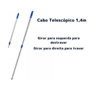 Imagem de Cabo bralimpia 1.40m telescopico - 2 estagios - com rosca