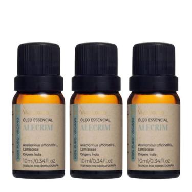 Imagem de Kit 3 Óleo Essencial Puro de Alecrim Via Aroma 10ml