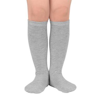 Imagem de Meias American Trends para meninas de 3 a 6 anos, de algodão até o joe
