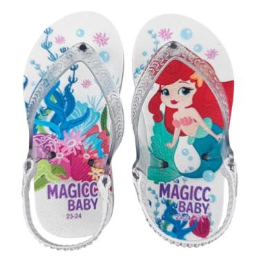 Imagem de Chinelo Bebê Sandália Infantil Sereia Fofa Bebê Menina Magicc Baby MB-028-21/22