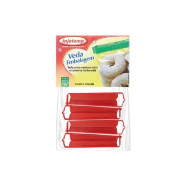 Imagem de Prendedor Veda Embalagem 4 Peças Veda e Conserva Alimentos - Injetemp