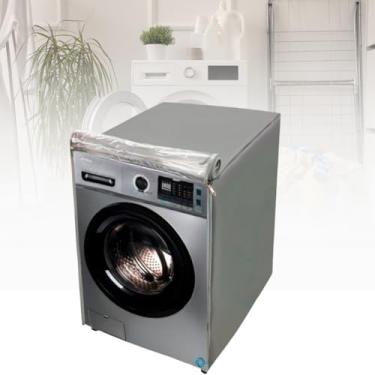 Imagem de CAPA PARA LAVA E SECA MIDEA 11KG TRANSPARENTE (CINZA)