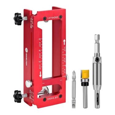 Imagem de predolo Kit de montagem de gabarito para dobradiça de porta, resistente, fácil de instalar, acessórios para ferramentas, móveis profissionais, multiuso,