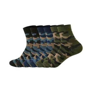 Imagem de Conjunto De Meias Masculinas De Cano Médio, 6 Pares, Absorção De Suor,