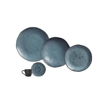 Imagem de Aparelho de Jantar 30 Peças Porto Brasil Cerâmica Stoneware Orgânico Petroleum – Preto