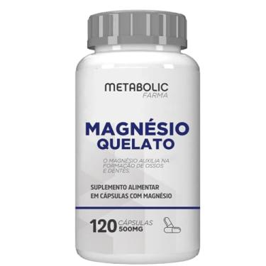 Imagem de Magnésio Quelato Bisglicinato puro 500mg 120 cápsulas - metabolic