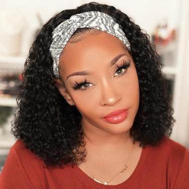Imagem de Peruca AISI QUEENS Human Hair Short Curly 35cm para mulheres negras