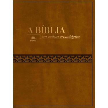 Imagem de Biblia Nvi Em Ordem Cronologica - Capa Marrom