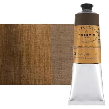 Imagem de Charvin Tinta a óleo extrafina – Tinta a óleo francesa profissional de luxo, exibindo os pigmentos da natureza, consistência cremosa com vivacidade – Tubo único de 150 ml – Umber cru