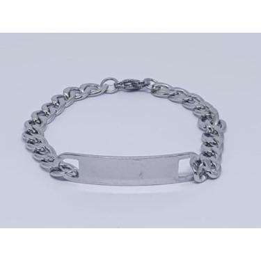 Imagem de Pulseira Masc elo G para gravação Aço Inoxidável - Oceanic Semijoias