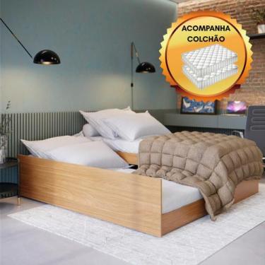 Imagem de Cama Multifuncional Compacta Solteiro Vira Casal Incluso 2 Colchões 18