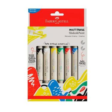 Imagem de Marcador permanente Multimark Basic Cores 6 un Faber-Castell