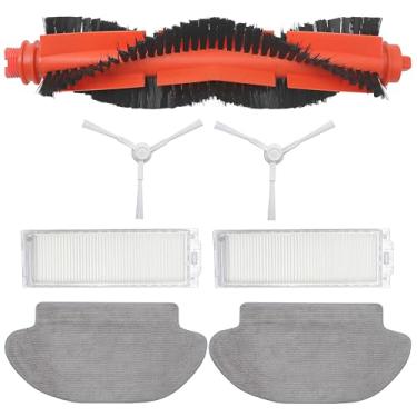 Imagem de 7 peças/conjunto de acessórios compatíveis com Xiaomi Robot Vacuum S10 S12 B106GL, escova lateral principal pano esfregão pano hepa filtro varrer, peças sobressalentes de substituição de robô