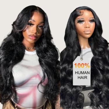 Imagem de Perucas frontais de renda HOT STAR 13x6 Body Wave 200% de densidade 70