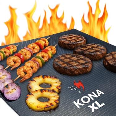 Imagem de Kona XL Best Grill Mat – Tapete para churrasqueira cobre toda a grelha – Premium antiaderente 63,5 x 43,1 cm