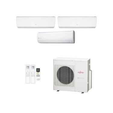 Imagem de Ar-Condicionado Multi Split Inverter Fujitsu 27.000 (2x Evap HW 7.000 + 1x Evap HW 18.000) Quente/Frio 220V