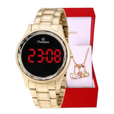 Imagem de Relógio Digital Feminino Champion Dourado Ch48019v-Feminino