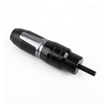 Imagem de XLYJNB Para Kawasaki ZX6R ZX636 2007-2021 Motocicleta CNC Frame Crash Pads Escapamento Sliders Protetor de Colisão com Logotipo Proteção contra Queda (Cor: Prata)