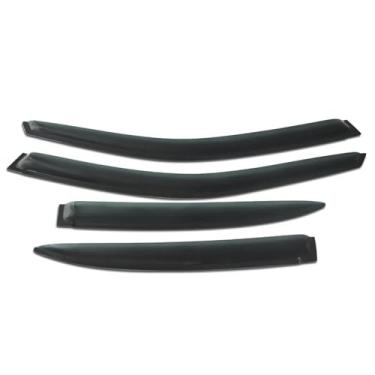 Imagem de GRJQRKHZ Defletor de janela lateral de carro para H&onda Civic Sedan 2001-2005 Weathershied viseira de porta vento sol proteção chuva janela lateral defletores de vento