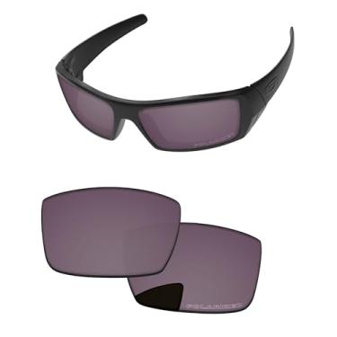 Imagem de PapaViva Lentes de reposição para óculos de sol Oakley Gascan OO9014 60 mm, Cromado cinza, Gascan