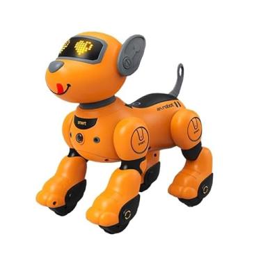 Imagem de Cachorro Robô Inteligente, Smart Robot Dog, Cão Robô Dançarino Com Comando de Voz Programável, Sensível ao Toque e musical (Laranja)