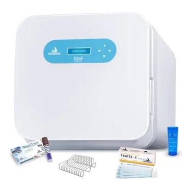 Imagem de Autoclave Vitale Class CD 21 Litros Aço Inox Cristófoli com Suporte, 100 Envelopes, 10 Teste Biológico