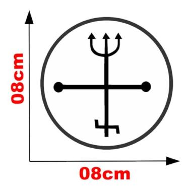 Imagem de Adesivo exu tranca Rua umbanda religioso carro e moto (Preto)
