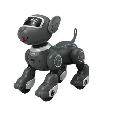 Imagem de Cachorro Robô Inteligente, Smart Robot Dog, Cão Robô Dançarino Com Comando de Voz Programável, Sensível ao Toque e musical (Cinza)