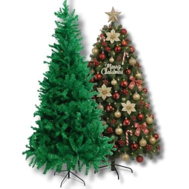 Imagem de Árvore de Natal de Luxo 1,80m com 800 Galhos e Base de Ferro | Pinheiro Verde Realista, Decoração Natalina de Luxo para Casa, Empresa ou Vitrine, Premium