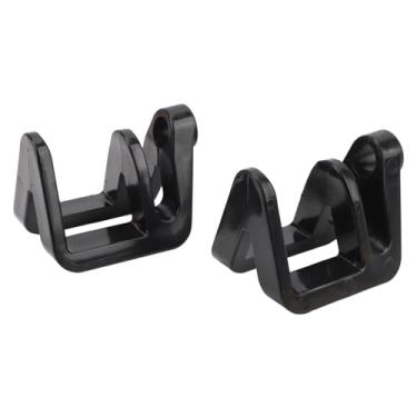 Imagem de Braçadeiras de para-choque para barco, liberação rápida, 2 peças, pontão, barco, para-choque, alta resistência, posição ajustável, economia de tempo, fácil desmontagem fibra de nylon (preto)