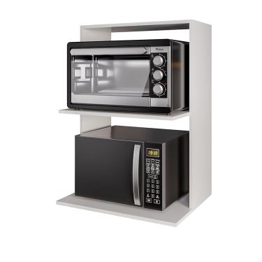 Imagem de Suporte para Microondas e Forno Nicho Suspenso Thai 60cm Branco - D'Rossi
