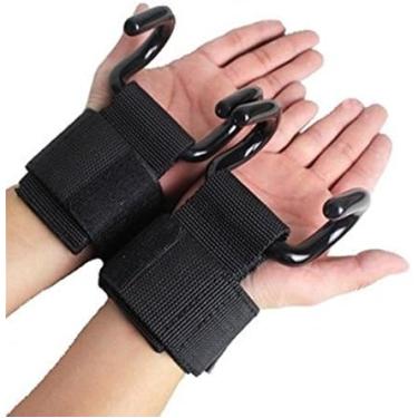 Imagem de Luva Strap com Garra de Aço para Treino de Musculação Par