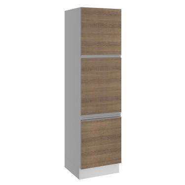 Imagem de Paneleiro 3 Portas 60cm Glamy Rustic e Branco Madesa