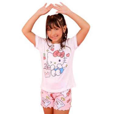 Imagem de Pijama Infantil Menina Stitch Divertidamente - Lislô, Hello Kitty, G