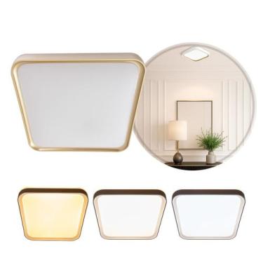 Imagem de Plafon Painel LED Sobrepor 36W Toronto Multicor 180 Quadrado Branco c/