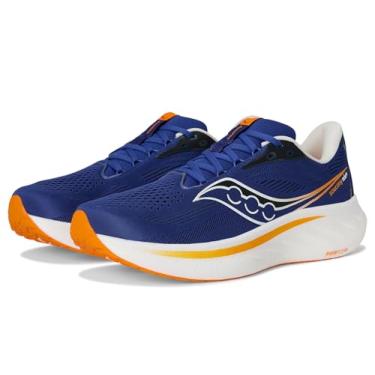 Imagem de Saucony Tênis masculino Ride 18, Azurite/Peel, 7.5 Wide