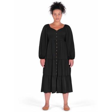 Imagem de City Chic Vestido feminino plus size - Tiana, Preto, 26 Plus