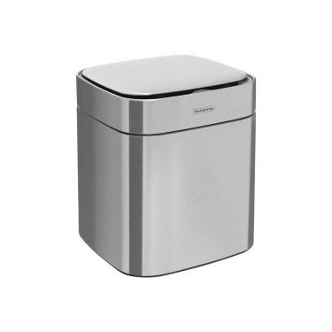 Imagem de Lixeira Tramontina Sense Square Automática Com Sensor 8l Inox Acetinado