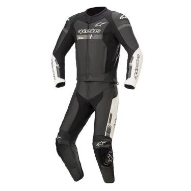 Imagem de Macacão Alpinestars GP Force Chaser 2PC Preto Branco-Masculino