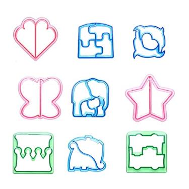 Imagem de Cortador de sanduíche, sanduicheira, ótimo para e caixa bento, 9 peças