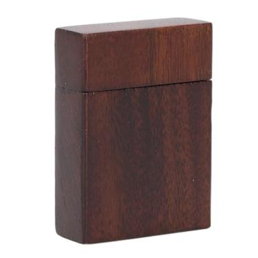 Imagem de Generic Caixa de Palheta Madeira de Nogueira Preta Textura Vintage única Forma Leve Resistente Construção Caixa de Palheta para Guitarra (Sem escolha)