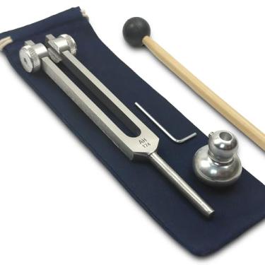 Imagem de Diapasão ponderado Solfeggio de 174 Hz – cura de som e harmonização de biocampo – com bota ponderada | Prata