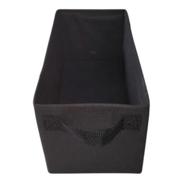 Imagem de Caixa Organizadora Premium, preta TNT 80g e Cardboard, Preta, 42x28x15cm/28x28x15cm/28x15x28cm, Capacidade 15kg, para Closet, Armário e Escritório (P)