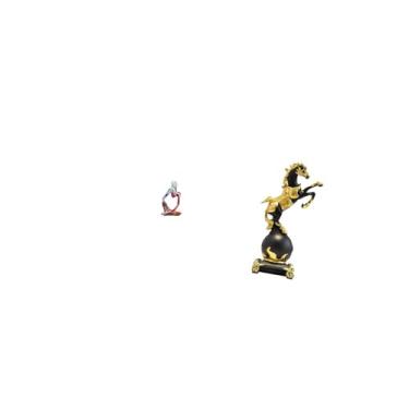 Imagem de Fenteer Estátua de Resina de Cavalo Pensador Abstrato, Ornamento, Escultura Moderna, Peça de Colecionador para Gaveta de Quarto, Escritório, Loja, Estante, Ce