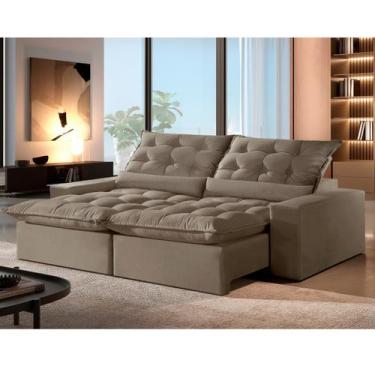 Imagem de Sofá Retrátil e Reclinável 2.20m Malta - Movenzo Estofados, Malta I Jo