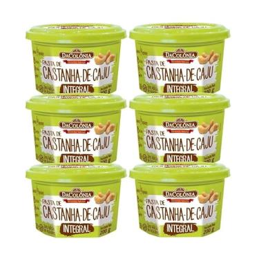Imagem de Pasta de Castanha Caju Integral Zero 200g - Caixa 6 Potes