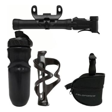 Imagem de Bolsa Selim Bike Suporte Squeeze Garrafa Agua Bomba De Ar