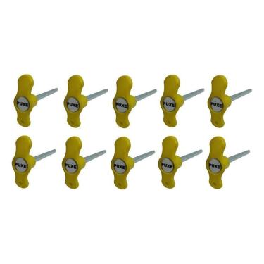 Imagem de 10 Pino De Carga Tijolinho 5/16 Academia Musculação Amarelo