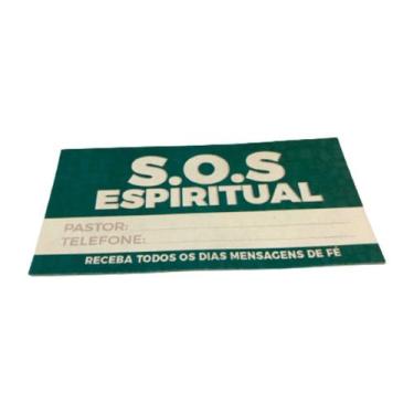 Imagem de Cartão SOS Espiritual - 100 Unidades - no-brand